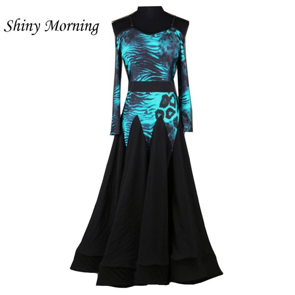

modern tango dress sleeveless quick step dress sleeveless viennese waltz pink blue red purple pink blue waltz dresses, Black;red