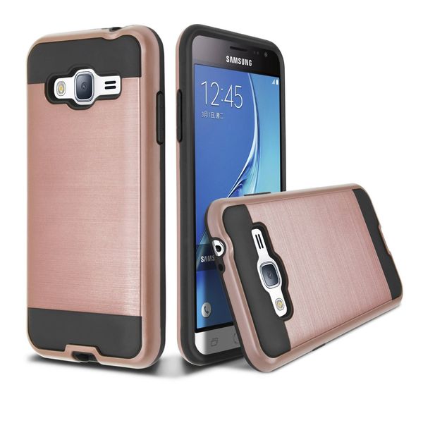 

Brushed Armor Silicon Rubber Hard Phone Case for Samsung Glaxy Grand Neo Plus I9082 I9060 J3 / J3 2016 J5 J500 J7 J700 A3 A5 A7 A8 2015