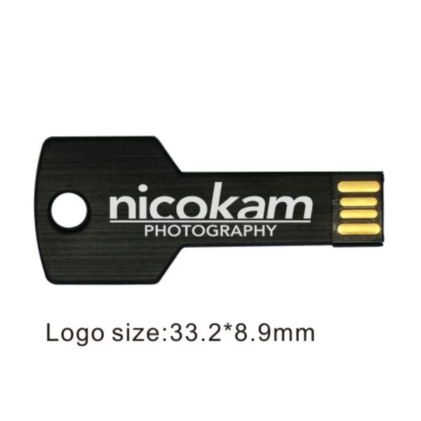 Bulk 50 pezzi da 32 GB logo personalizzato chiavetta USB 2.0 modello chiave personalizza nome pen drive inciso marca memory stick per computer MacBook tablet