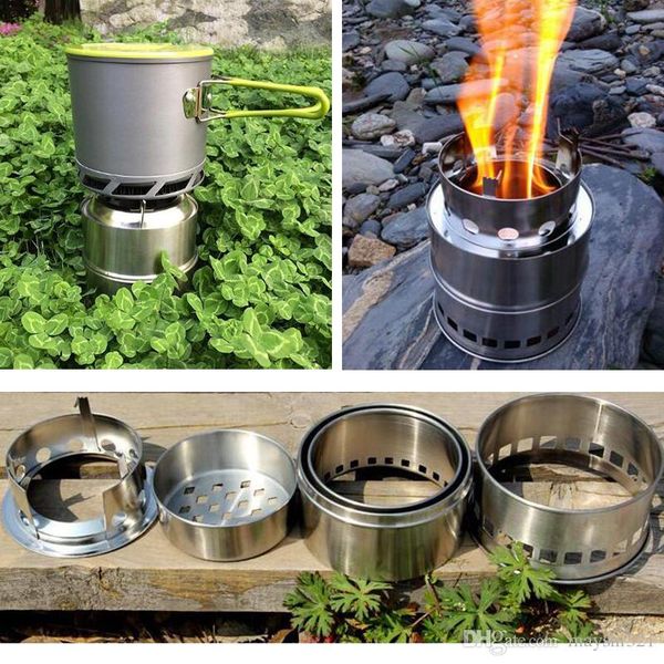 Grosshandel Outdoor Gear Leichte Tragbare Edelstahl Camping Herd Kochen Picknick Grillholzkohle Holzofen Spiritus Ofen Von Outdoor Tops 10 15 Auf
