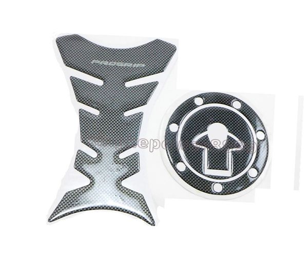 

1pair carbon fiber gas tank cap pad for kawasaki zxr zzr zx