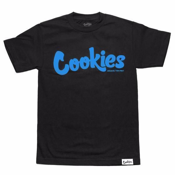 

cookies sf berner men's thin mint t shirt black blue tee clothing apparel, White;black