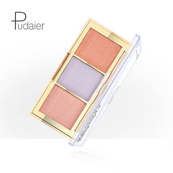 

pudaier 3 colors four types shining highlighting powder brighten bronzer and highlighter matte contour 2018 good