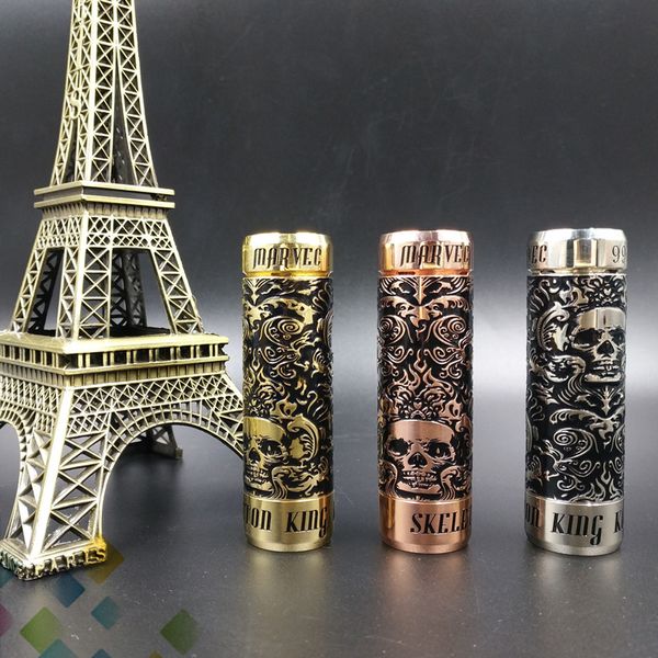 

Original Skeleton king kong Mechanical Mod fit 18650 20700 21700 18350 18500 Battery Powerful lowest internal resistance Ecig DHL Free