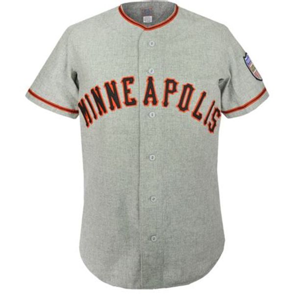 

minneapolis millers 1951 road jersey 100% stitched embroidery vintage baseball jerseys custom any name any number ing, Blue;black