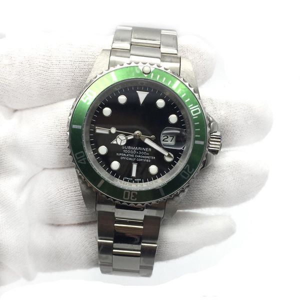 

Высокое качество люксовый бренд 116610LV 40 мм стандартный циферблат Азия механизм с автоподзаводом 316 оригинальный стальной пряжкой Мужские спортивные часы