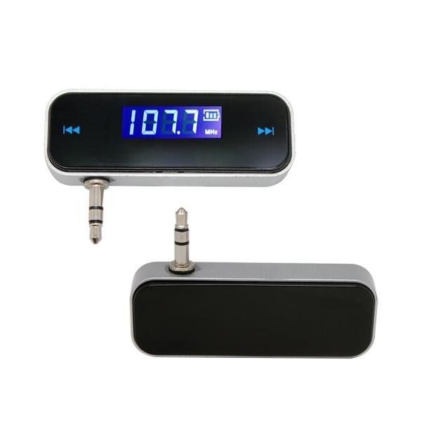 3,5 mm elektronischer Auto-FM-Transmitter im Auto, kabelloser LCD-Stereo-Audio-Player für iPhone 6 Eiter iPod Touch Galaxy S6 MP3 MP4