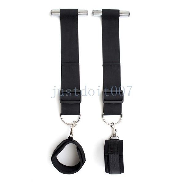 Bondage Door Jam Wrist Cuff Restraint Set Play Bedroom Straps Foreplay Handschellen Hanging #R45