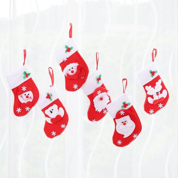 

santa claus christmas stocking filler sock christmas tree hanging ornament gift bag christmas decoration for home
