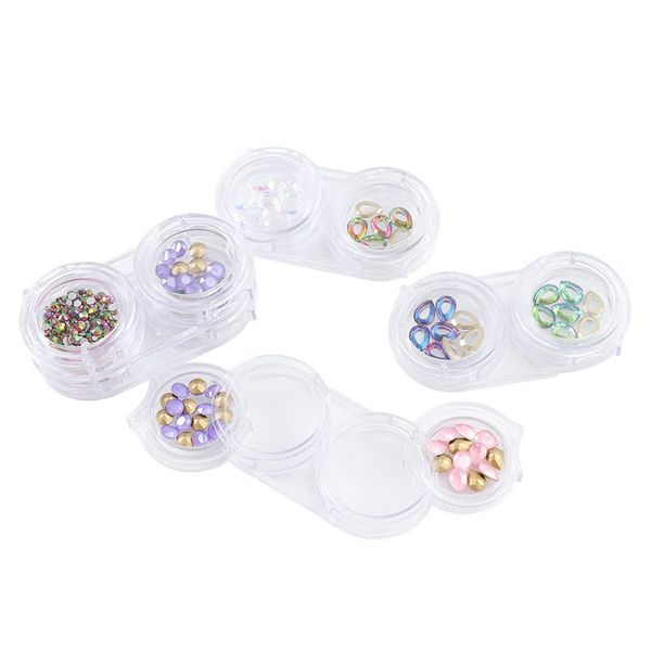 

nail art storage bottle plastic empty box for nail art equipment accessories collect lucency nail box