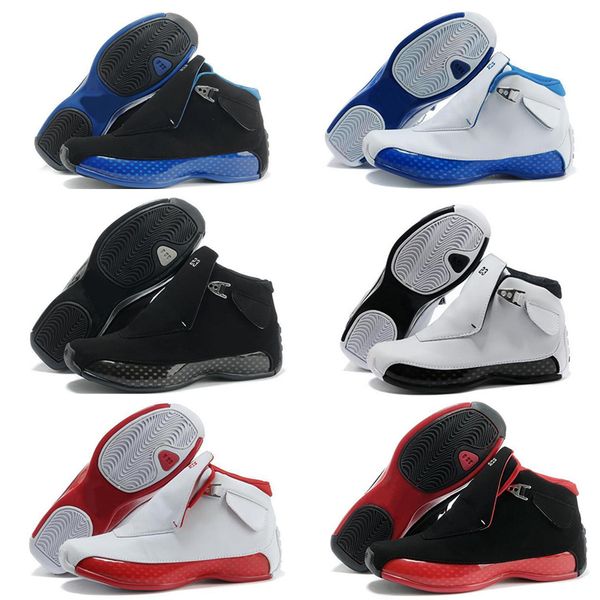 

18 18s XVIII Mens Basketball Shoes Toro OG ASG Black White Red Bred Royal Blue Athletic Sports Sneakers trainers designer