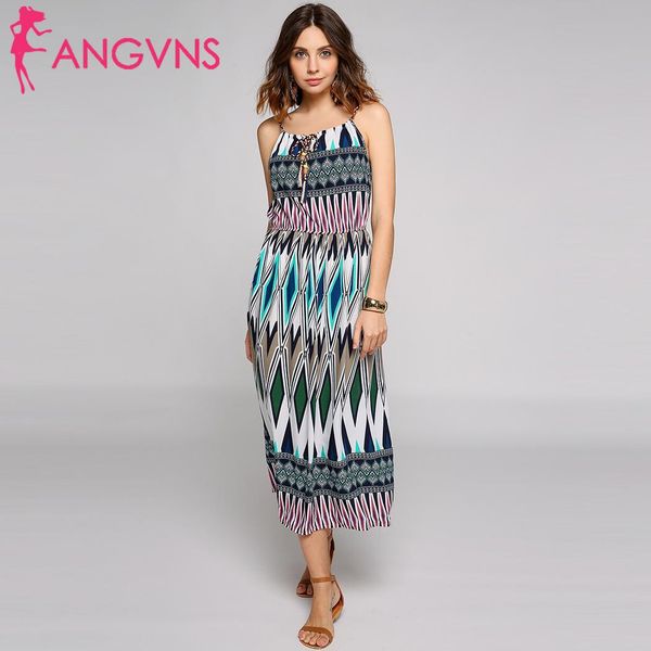 

bust geometric blue 174cm sleeveless 85cm beach boho casual height dress strap spaghetti 60cm women waist hip 89cm, White;black