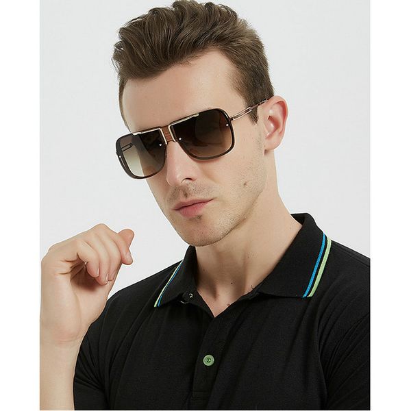 

mincl/2019 black square sunglasses men metal frame gold 2019 women sun glasses uv400 with box fml, White;black