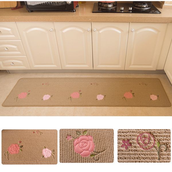 

anti-slip linen kitchen mat absorb water kitchen carpet welcome home doormat cartoon bath mat bedroom floor area rugs