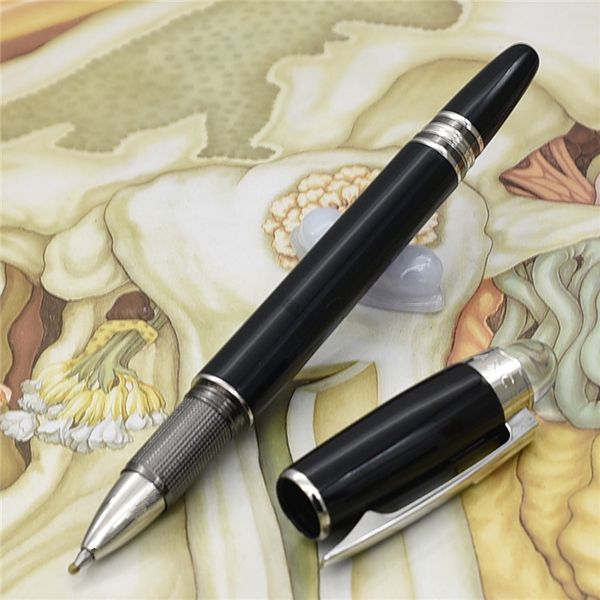 

Unique design-Black check ballpoint Pen with crystal top Stationery office school supplies writing mb brand pen free shipping.