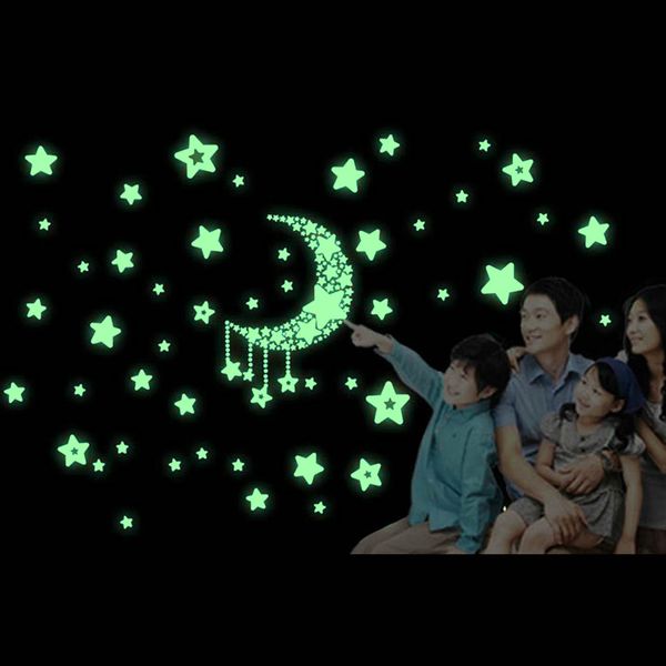 

home decoration glow in darkness stars mural decal art home wall stickers selling
