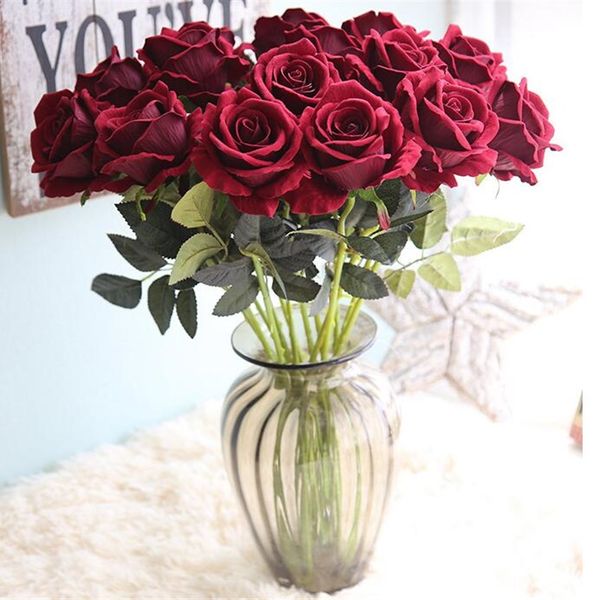 

Диаметр Шелкового Искусственный цветок Peony камелия Поддельные Heads Rose Flower для свад