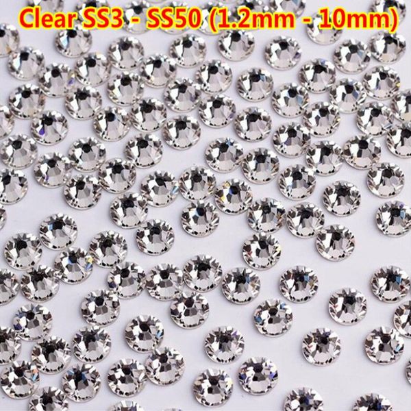 

1bag/1440pcs nail rhinestones crystal starry sky colorful flatback diamond ss3-30 mixed diy charm decor nail art accessories, Silver;gold