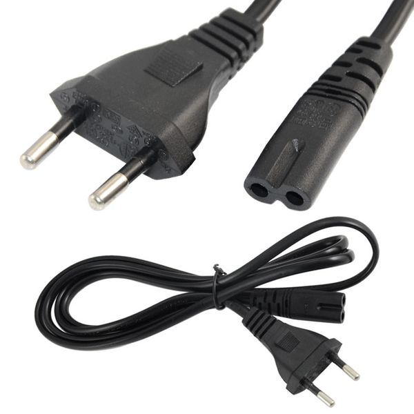 

us eu plug 2-prong universal ac wall power cable cord adapter for xbox ps1 ps2 ps3 slim ps4 sega dhl fedex ems ship