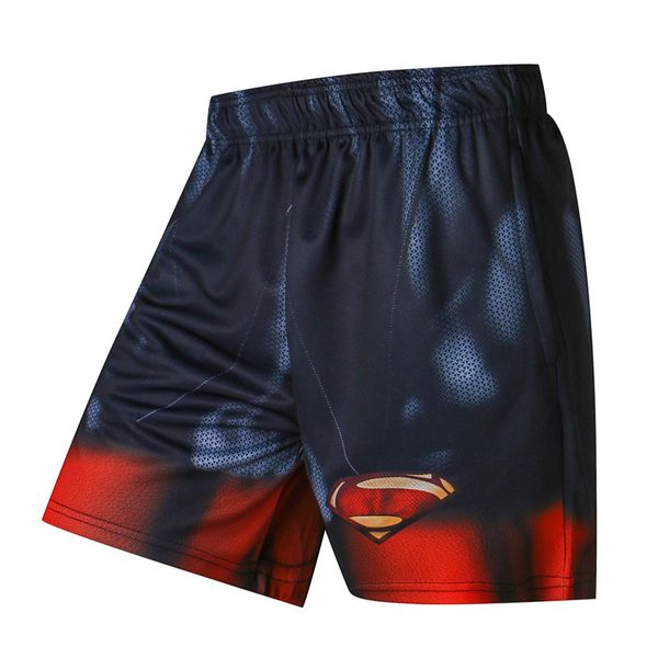 

captain america 3d printer men shorts plus size breathable beach brand clothing loose homme shorts quick qry polyester trousers, White;black