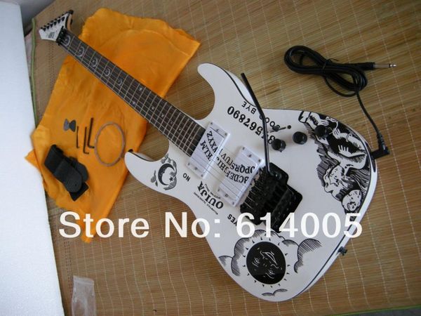 

Бесплатная доставка новое прибытие Белое Солнце Луна электрогитара !! KH-2 OUIJA Limited Edition Кирк Хэммет подпись
