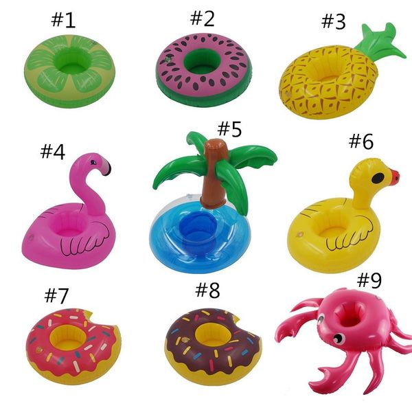 

Cute inflatable flamingo drink can cell phone holder floating wimming tand pool bathing beach event party kid toy bath toy 0185