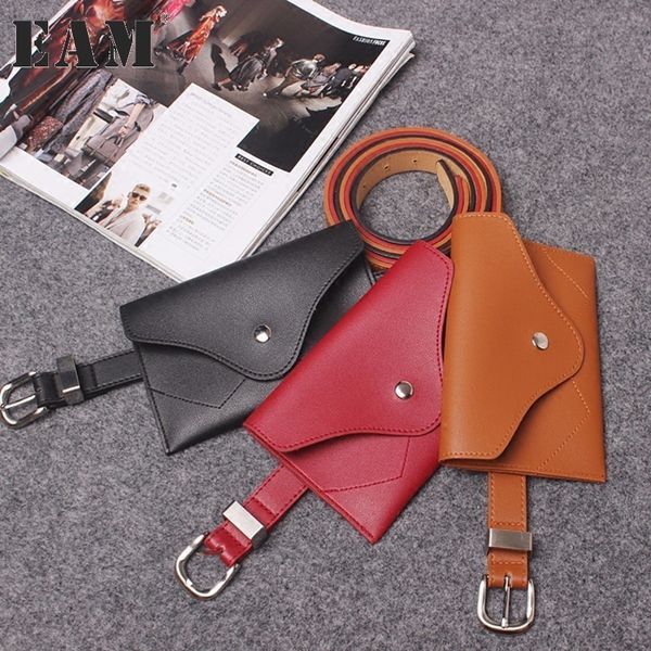 

2018 new autumn solid color black camel pu leather belt women fashion tide all-match