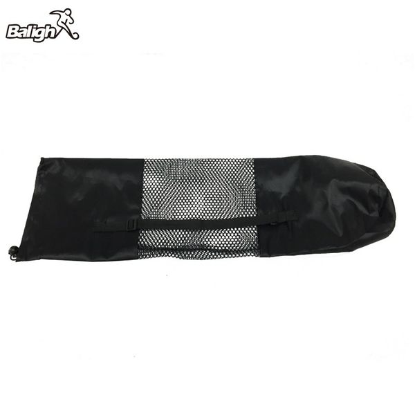 

black portable yoga mat bag nylon pilates carrier mesh adjustable strap sport tool style