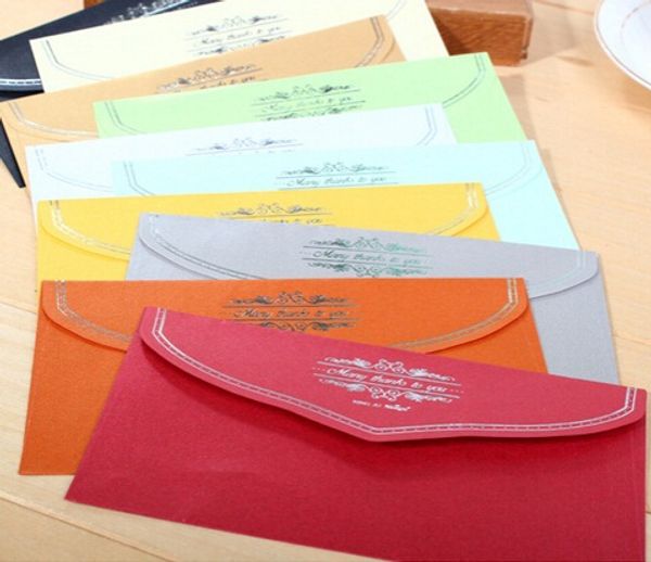 

selling new arrival fashion cute retro solid color classic series diy fun envelope set.retro invitation.retail great deal