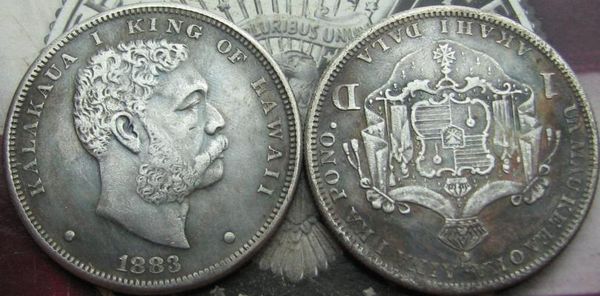 

USA 1883 $1 $1/2 $1/4 DIME 12.5C HAWAII DOLLAR CIR and UNC COPY COIN FREE SHIPPING