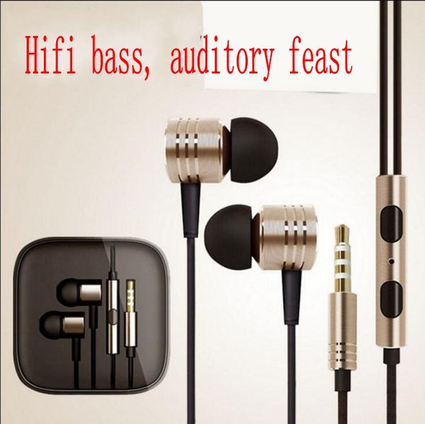 

Xiaom HIFI Headphone Noise Canceling Headset Универсальный 3,5 мм металлический наушник для Xiaomi Samsung Sony