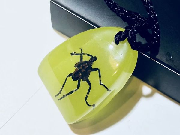 

yqtdmy 12 pcs fashion bug style clavicle magic pendant jewelry, Silver