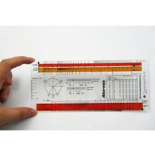 

200mpvc ecg ruler stock goods with price 20pcs/lot