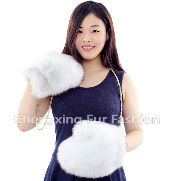 

cx-a-67d thick new fur covered winter mittens real fur gloves, Blue;gray