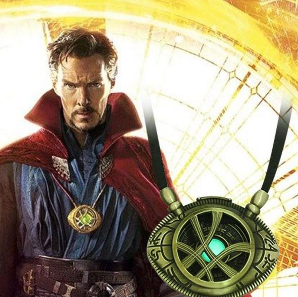 

designer jewelry motorcycle eye noctilucence doctor strange famous movie necklace for to party fashion, Silver