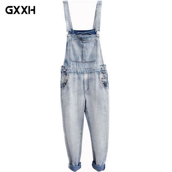 

2018 men's plus size overalls large size huge denim bib pants fashion pocket jumpsuits thin sling korean feet pants xs-5xl, Blue