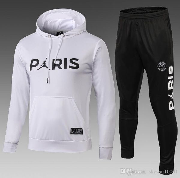 Großhandel Neuer Mj Logo Pullover Mit Hoodie 1819 Psg Männer Roter Beiläufiger Pullover 2019 Paris Saint Germain Pullover Hoodie Mbappe Mantel On