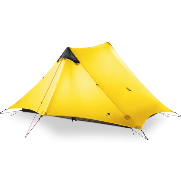 

3f ul gear 2 people oudoor ultralight camping tent 3 season 1 single person professional 15d nylon silicon coating rodless tent