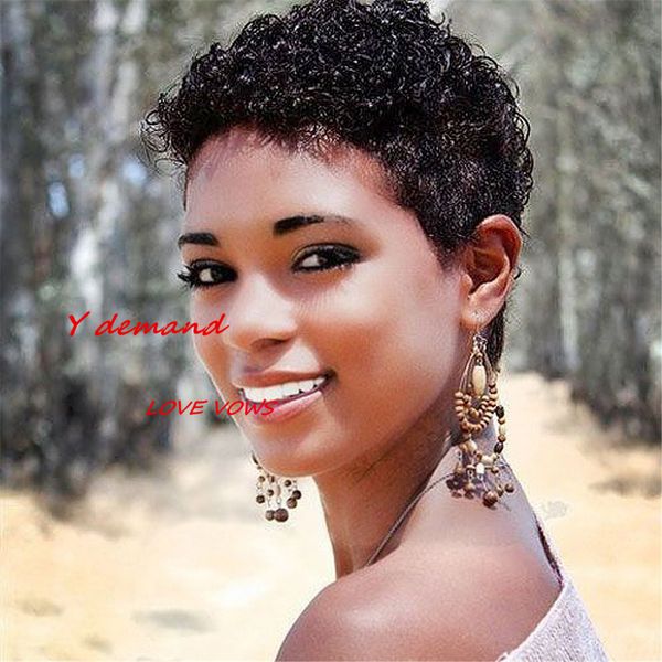 

classic fashion african american bob wigs kinky curly synthetic wig short afro wigs for black women for sale in stock y demand, Black;brown