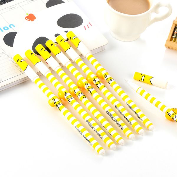

funny gudetama pen kawaii cartoon gel pen as prize for kids writing 12pcs/set