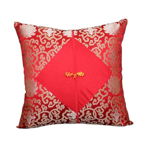 

chinese knot patchwork large christmas cover cushion pillow sofa chair decorative cushions office home luxury silk satin pillow covers