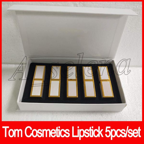 

2018 tom co metic lip tick 5 color lip kit cream moi turizer 5pc et famou brand dhl hipping