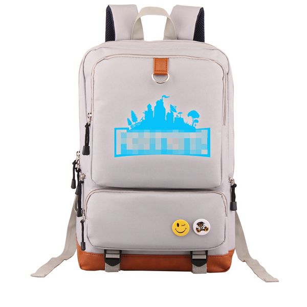 Fluorescent Blue Green Roblox Games Battle Boy Girl School Bag Women Bagpack Teenagers Schoolbags Canvas Men Student Backpack School Bags Messenger - 