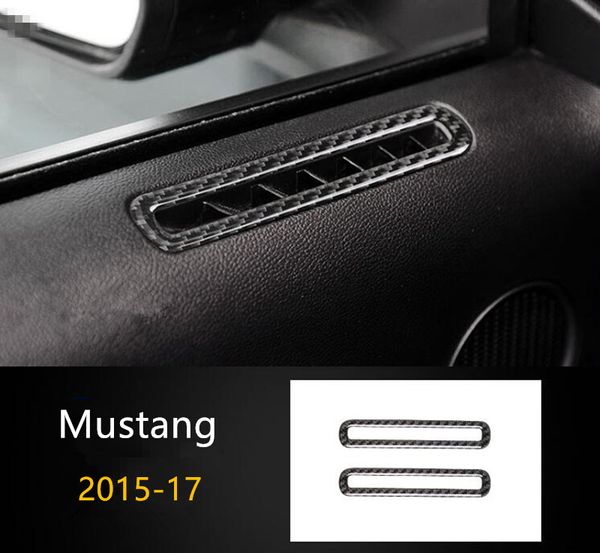 Grosshandel Auto Tur Luftauslass Rahmen Dekoration Trim Kohlefaser Interior Decor 2 Stucke Fur Ford Mustang 2015 2017 Auto Styling Von Noric 1 6 54