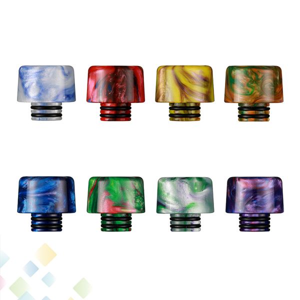 

Newest 510 Drip Tip Resin Mouthpiece for 510 Thread Tank Wide Bore Drippers Epoxy Resin Drip Tips Fit TFV8 Baby Atomizers DHL Free
