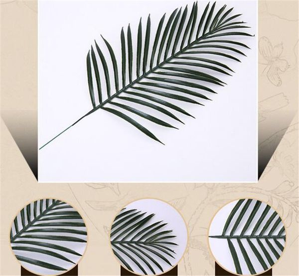 

новые праздничные симпатичные большие зеленые пальмовые листья пластиковые поддельные растения искусственный лист украшения домашнего офиса