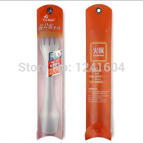 

wholesale-3pcs fire maple fmt-t23 kitchen forks titanium cutlery tableware 3 in 1 titanium cutlery spoon/fork/knife/spork 22g