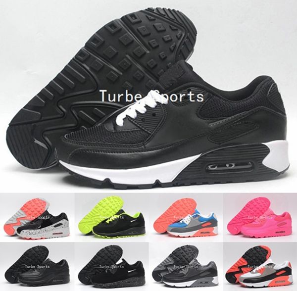 

2018 mens womens sneakers classic 90 for men and women running shoes sports cushion 90s surface breathable jogging trainers 36-45