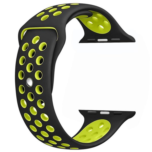 

Smart watch Bands nk Hole Loops Bands Replacement Silicone Wrist Bracelet Sport Band Strap For Apple Watch Series 38/42mm Universal model