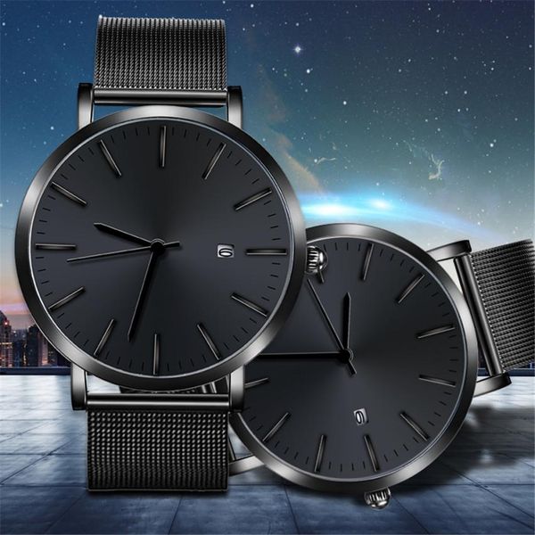 

men date hours wrist watch relogio masculino pu leather & steel analog wristwatch quartz business watch men relogio masculino, Slivery;brown